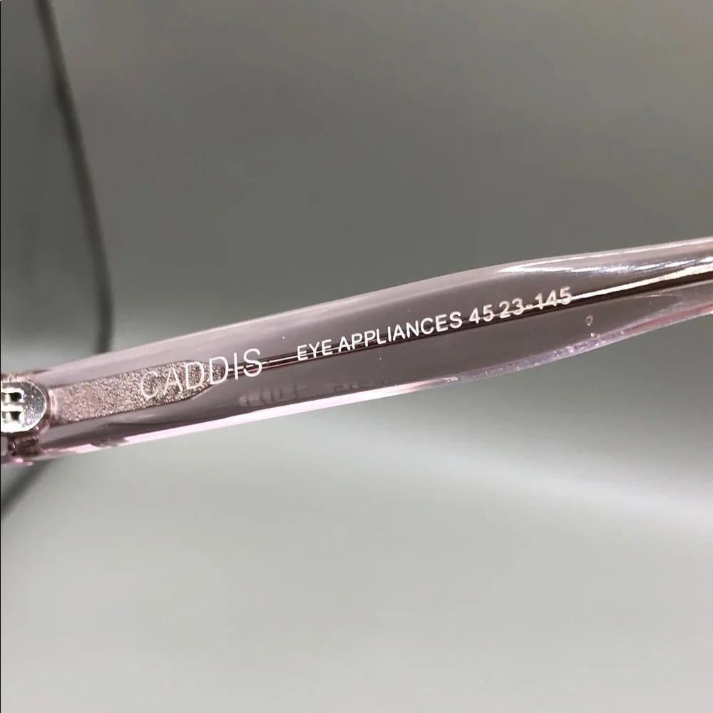 Caddis Wabi Sabi Reading Glasses 2.00 Polished Clear Pink RGB Classic